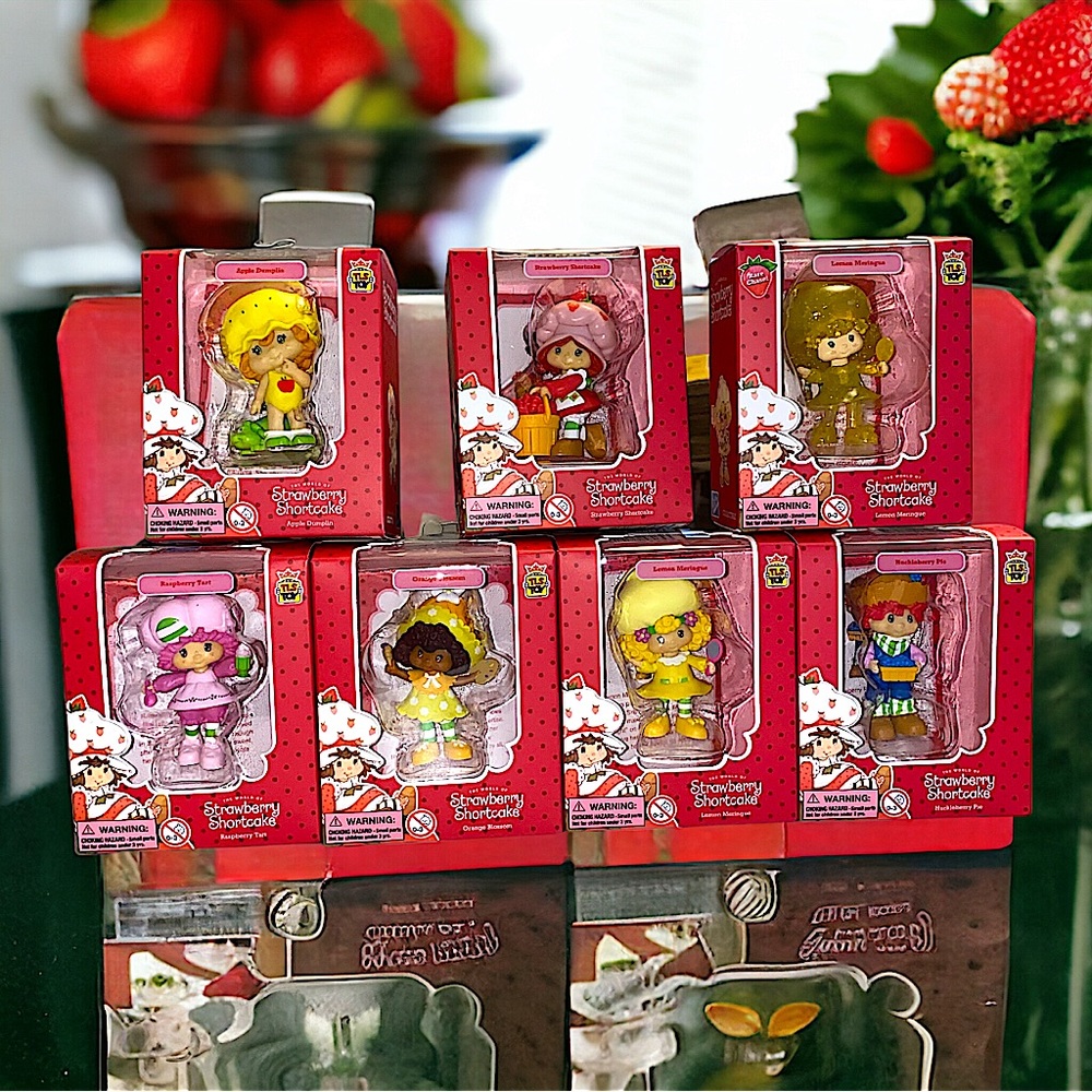Strawberry Shortcake Mini Figures Complete Set W/ Chase Lemon Meringue